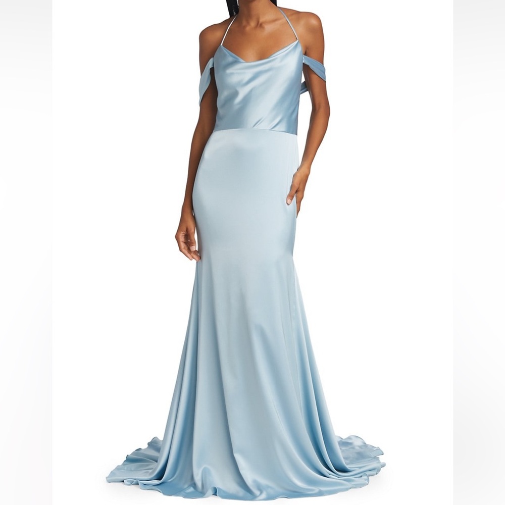 Two Brand New Vera Wang Bride Muriel Satin Open-Back Gowns